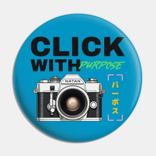 Photographer Camera Click With Purpose Pin