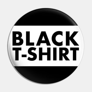 Black T-shirt Pin