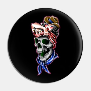 Cowgirl flashing death Pin