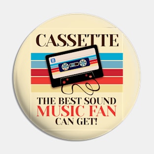 Cassette. The best sound music fan can get! Pin