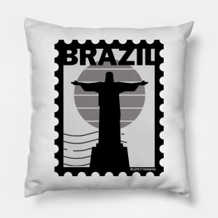 Rio de janeiro, Brazil Postage stamp Pillow