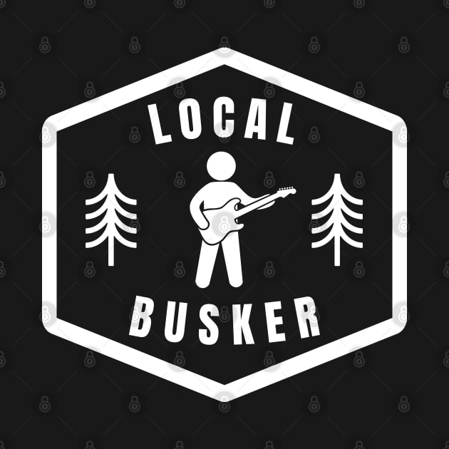 Local Busker Guitarist Silhouette Dark Theme by nightsworthy