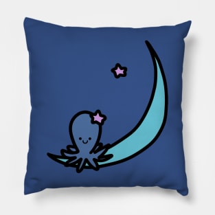 Blue Moon Octopus Pillow