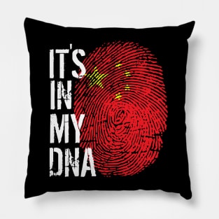 China Flag Fingerprint My Story DNA Chinese Pillow