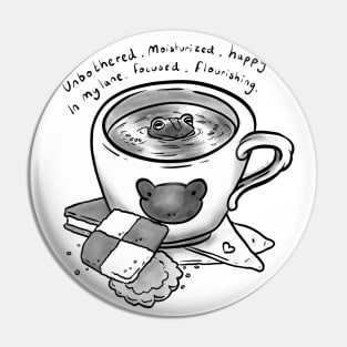 Tea Cup Frog Pin