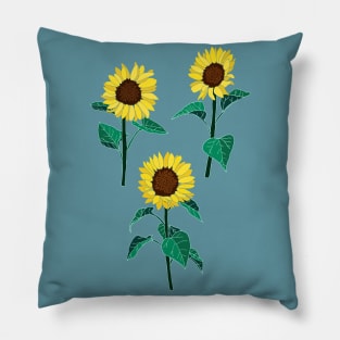 Sunny Sunflowers Pillow