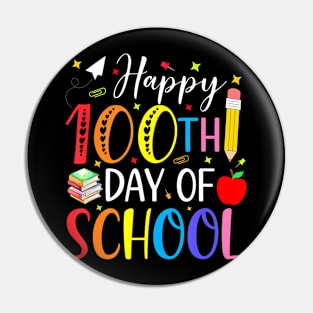 Happy 100Th Day Of School Teacher Kids 100 Days Kindergarten Pin