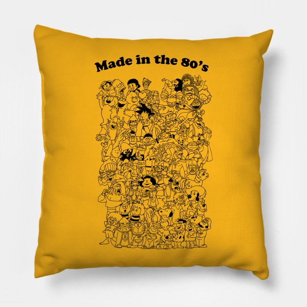 Made In The 80's Pillow by Fanisetas