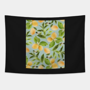 Summer yellow lemons Tapestry