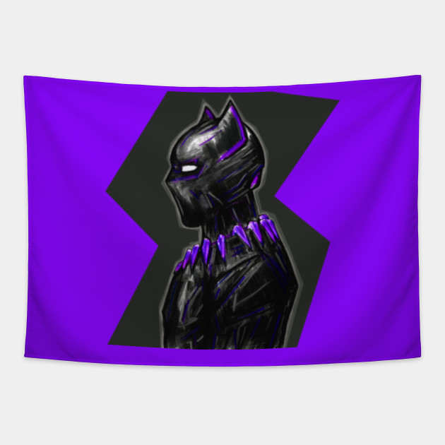 Avengers In Purple Black Panther Wallpaper Black Panther Tapestry Teepublic