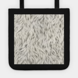 White Fur Tote