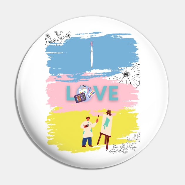 I love Art Art Lover Pin by ✪Your New Fashion✪