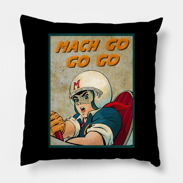 Funny Gifts Men  Auto Racing Vintage Classic Pillow by Skye Bahringer