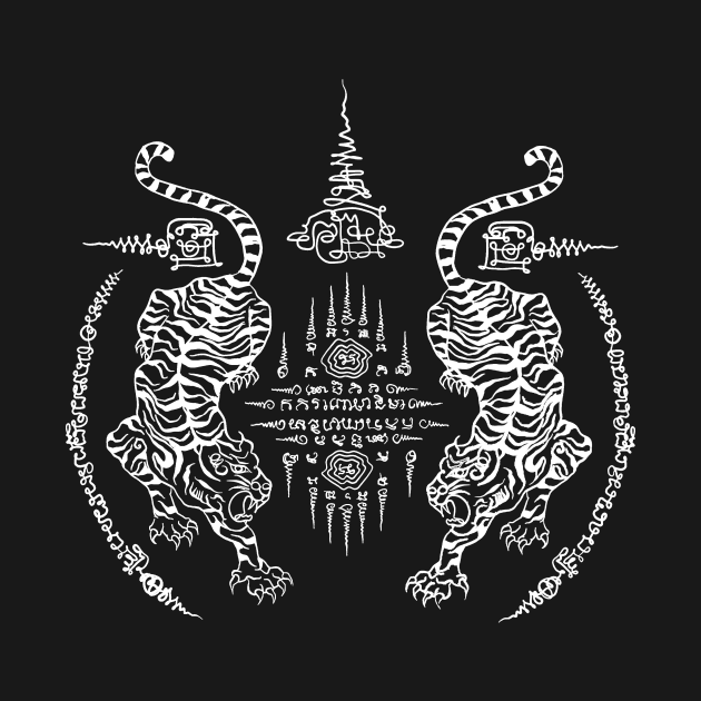 Sak Yant Tiger - Sak Yant - T-Shirt | TeePublic