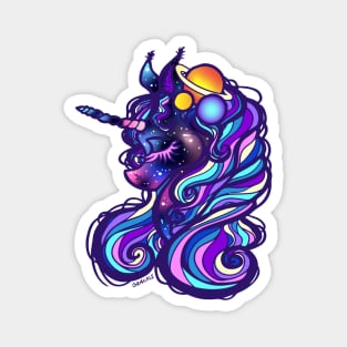 Galaxy Unicorn Magnet