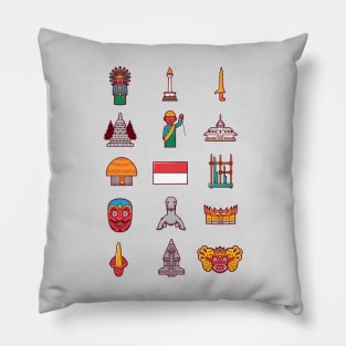 cute indonesia icon Pillow