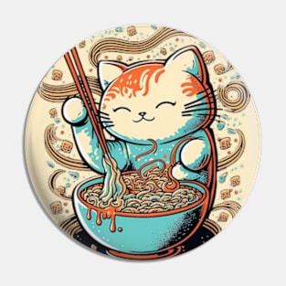 ramen cat Pin