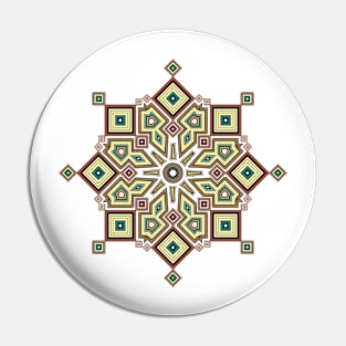 Berber Motif Mandala Pin