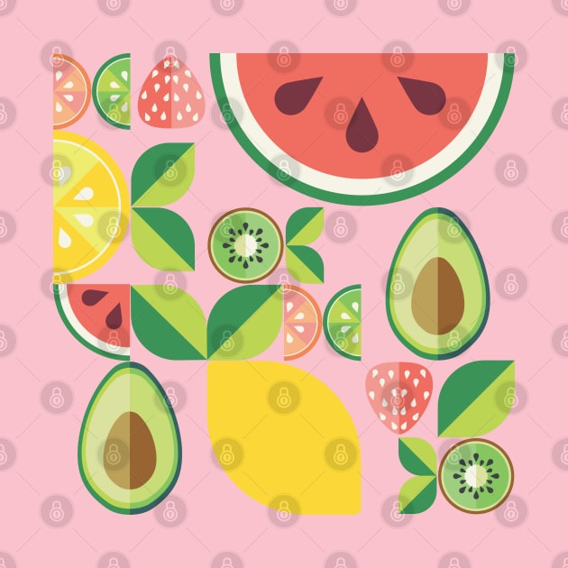 Fruits and leaves pattern by AnnArtshock