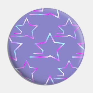 Fast Stars Magenta and Blue on Purple Repeat 5748 Pin