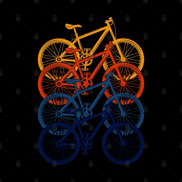 Cycling Colorful Bicycle by ShirtsShirtsndmoreShirts