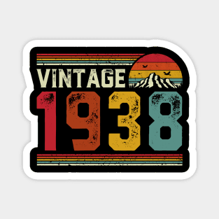 Vintage 1938 Birthday Gift Retro Style Magnet