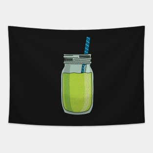 Green smoothie sticker Tapestry