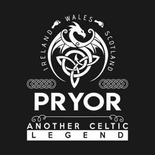 Pryor Name T Shirt - Another Celtic Legend Pryor Dragon Gift Item T-Shirt