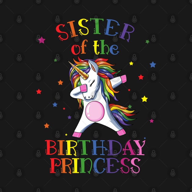 Sister Of The Birthday Princess Unicorn by LotusTee