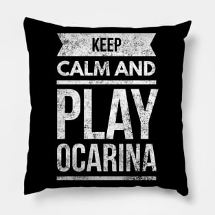 Keep Calm And Play Ocarina Pillow