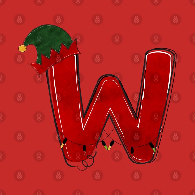 Letter W - Christmas Letter by Pop Cult Store