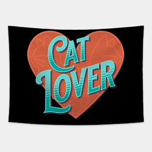 Cat Lover Heart Tapestry