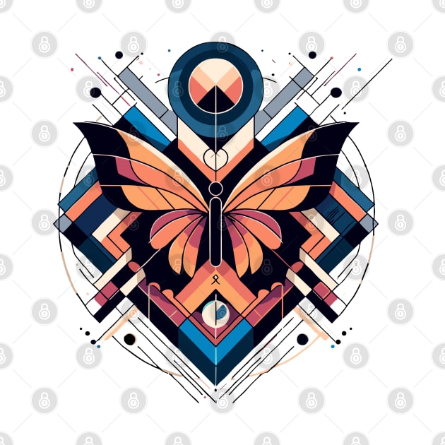 Abstract Animal Butterfly 3 by sapphire seaside studio