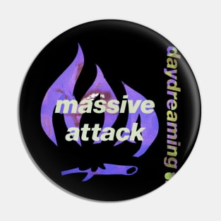 massive attack blue Pin