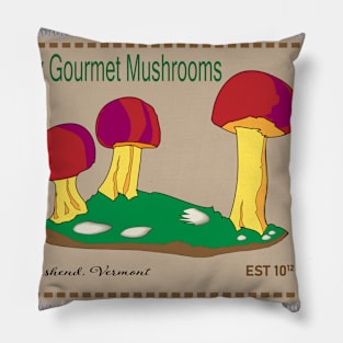 Akeley Mushrooms Pillow