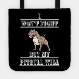 Pitbull Mama Funny Pit Bull Mom Tote