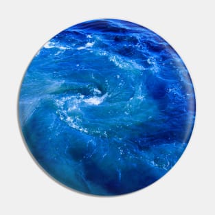 Tuquoise Blue Ocean Waves Pin