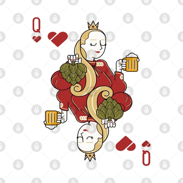 Red heart beer queen. by Cervezas del Zodiaco