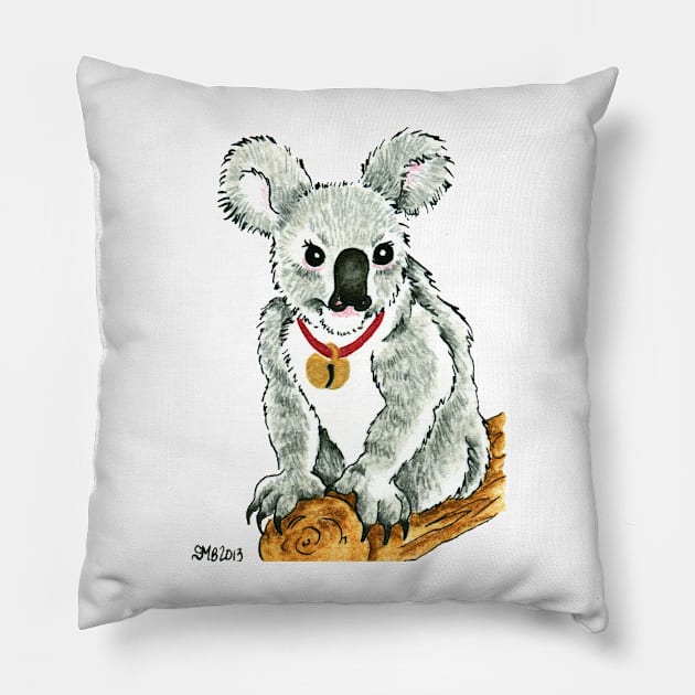 2013 Holiday ATC 13 - Koala with Sleigh Bell Pillow by ArtbyMinda