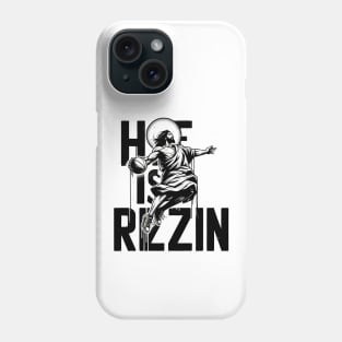 He Is Rizzin Funny Jesus Play Basketball Easter Christian Anime Phone Case
