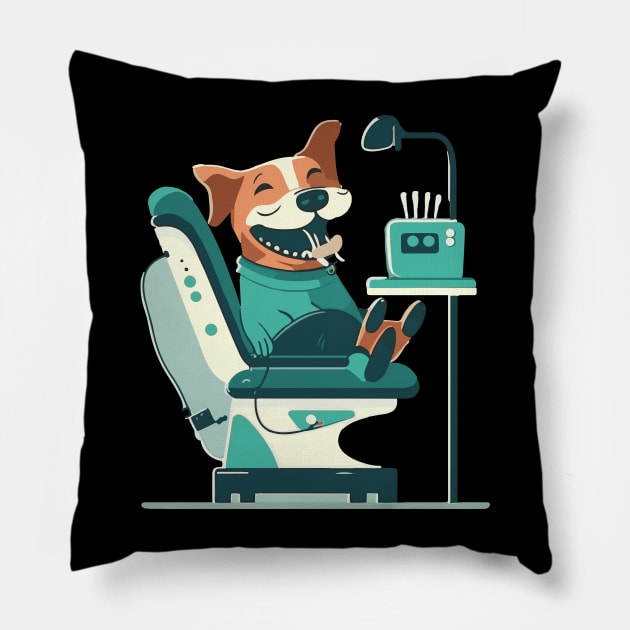 Funny Vet-Inspired Design: 'Trust Me, I'm a Dogtor Pillow by Kamran Sharjeel