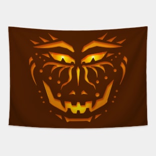 Pumpkin Face Tapestry