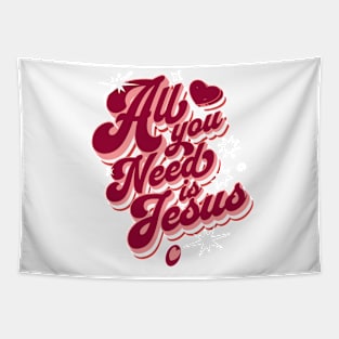 All You Need Is Jesus Retro Tapestry