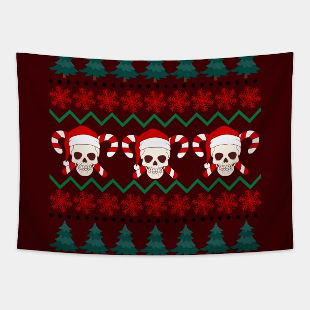 Ugly christmas sweater pattern Tapestry by QUOT-s