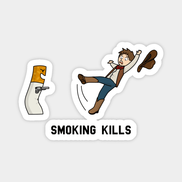 smoking kills cartoon Magnet by ballooonfish