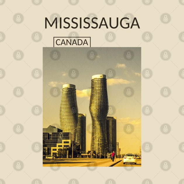 Mississauga Ontario Canada Souvenir Present Gift for Canadian T-shirt Apparel Mug Notebook Tote Pillow Sticker Magnet by Mr. Travel Joy