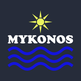 MYKONOS-Greece Sun Water T-Shirt