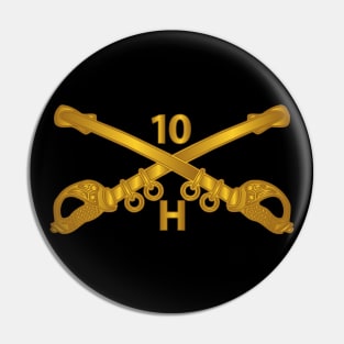 H Troop - 10th Cavalry Branch wo Txt Pin