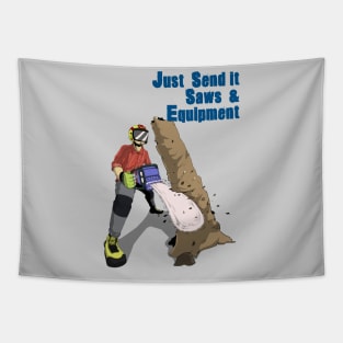 Just Send it Saws Logo II Tapestry