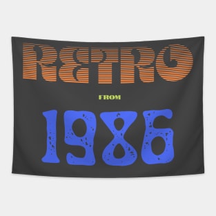 Retro Birthyear 1986 Tapestry